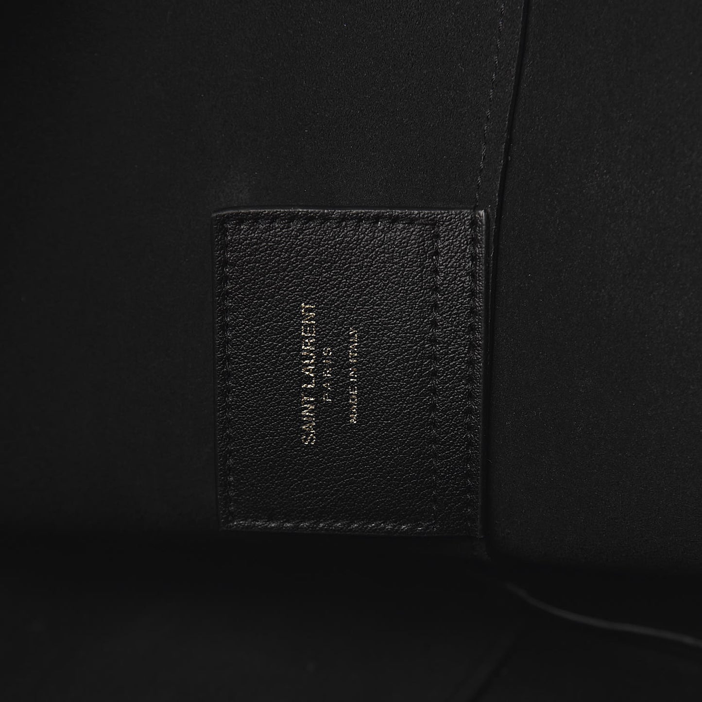 Calfskin Large Shopping Tote Black