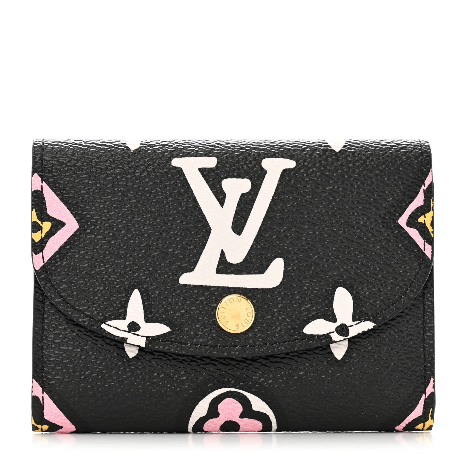 Louis Vuitton Monogram Giant Wild At Heart Rosalie Coin Purse Black 2 of 18