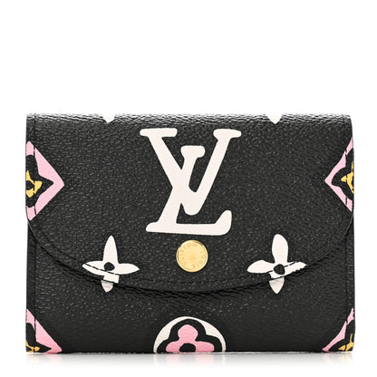 Louis Vuitton Monogram Giant Wild At Heart Rosalie Coin Purse Black 2 of 18