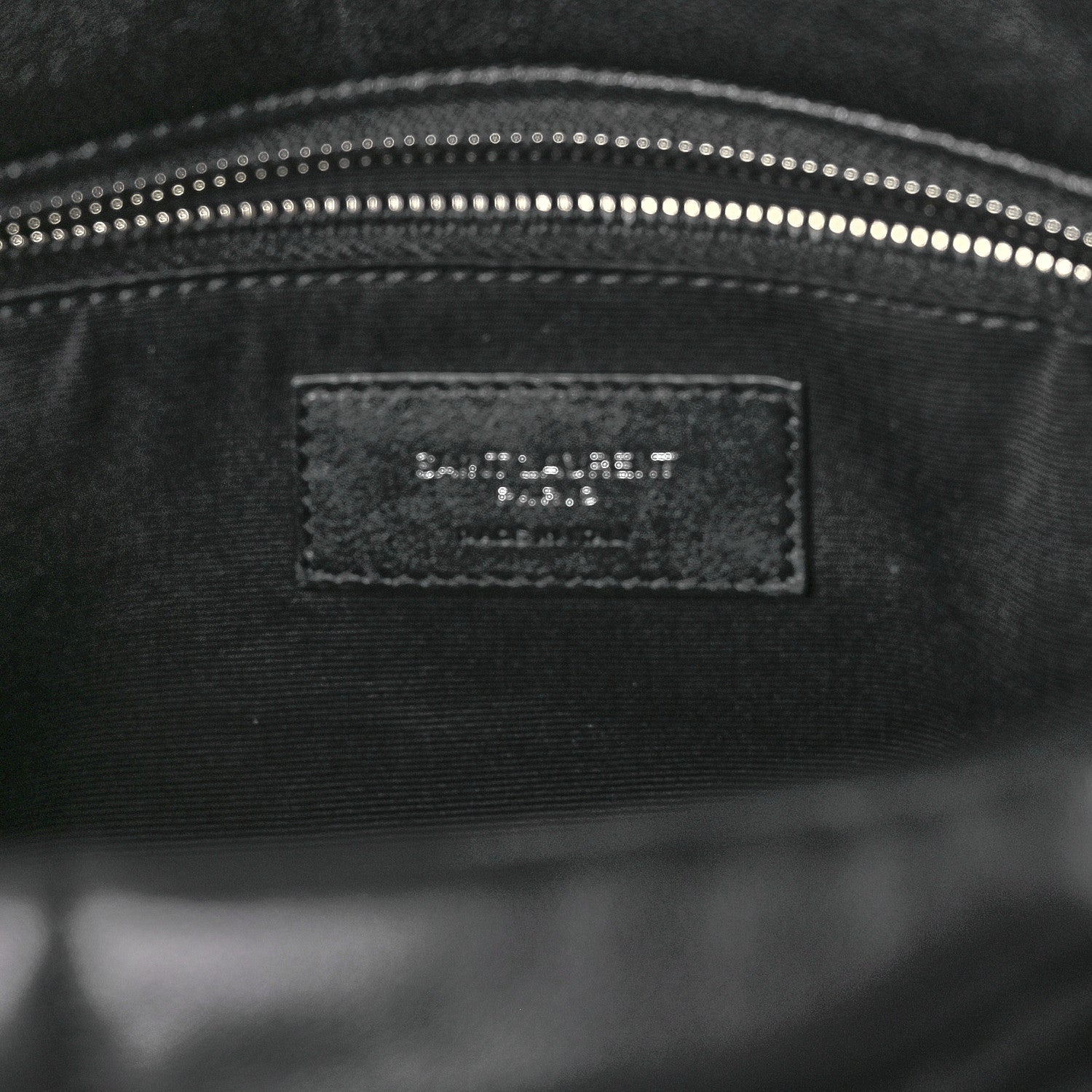 Saint Laurent Lambskin Quilted Medium Loulou Puffer Monogram Chain Satchel Black 7 of 12