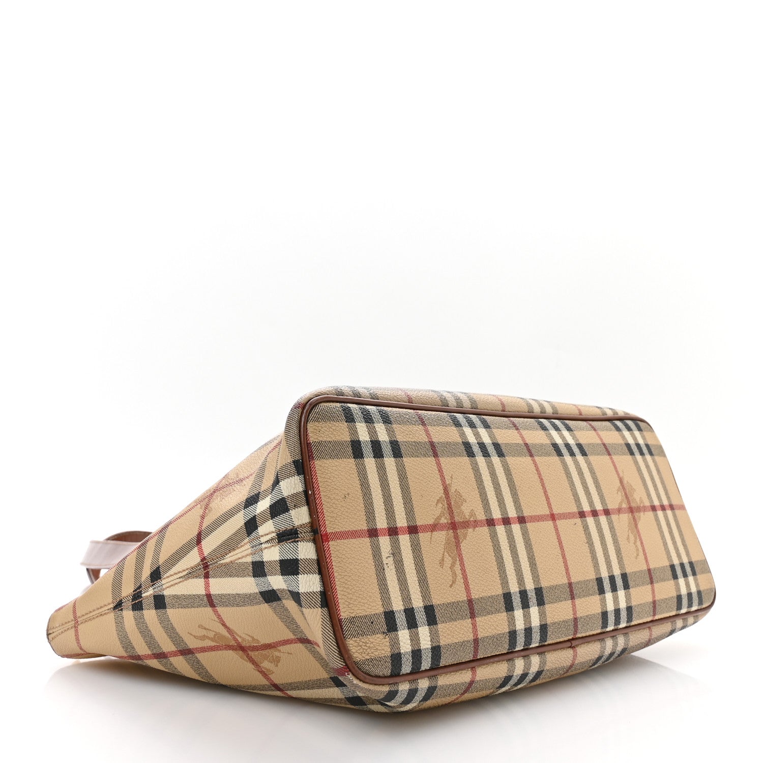 Burberry Haymarket Check Tote Brown 4 of 11
