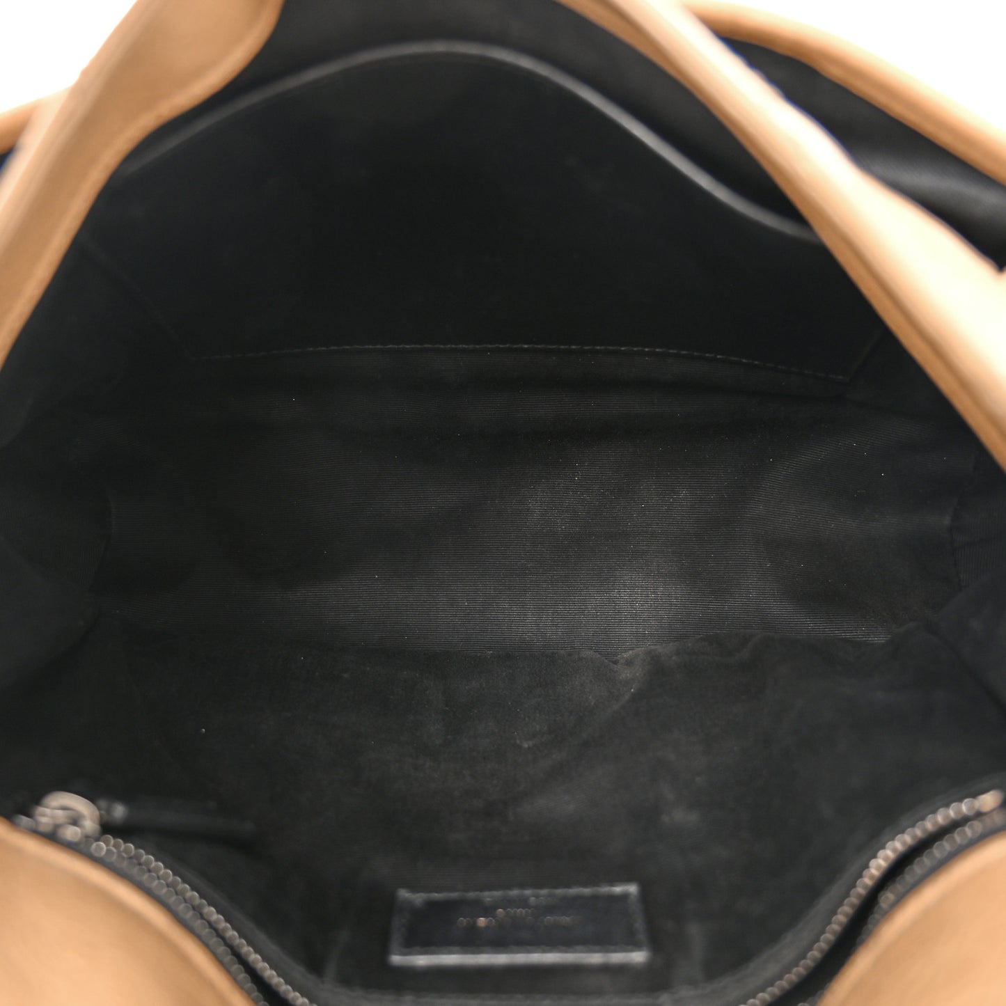 Crinkled Calfskin Matelasse Monogram Medium Niki Chain Satchel Natural