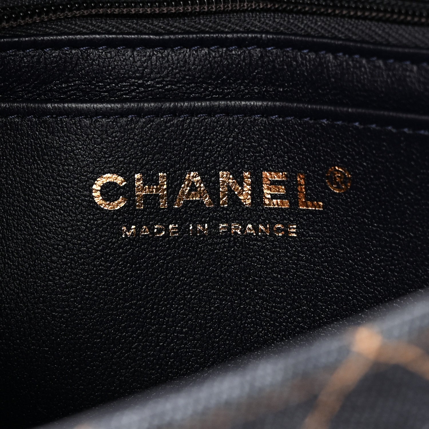 Chanel Denim Quilted Mini Rectangular Flap Dark Blue Orange 6 of 10