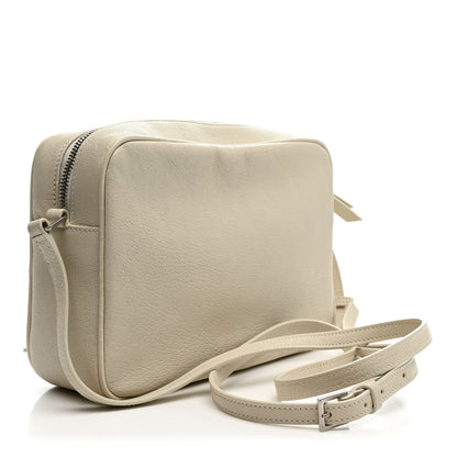Saint Laurent Lambskin Monogram Small Lou Camera Bag White 3 of 10
