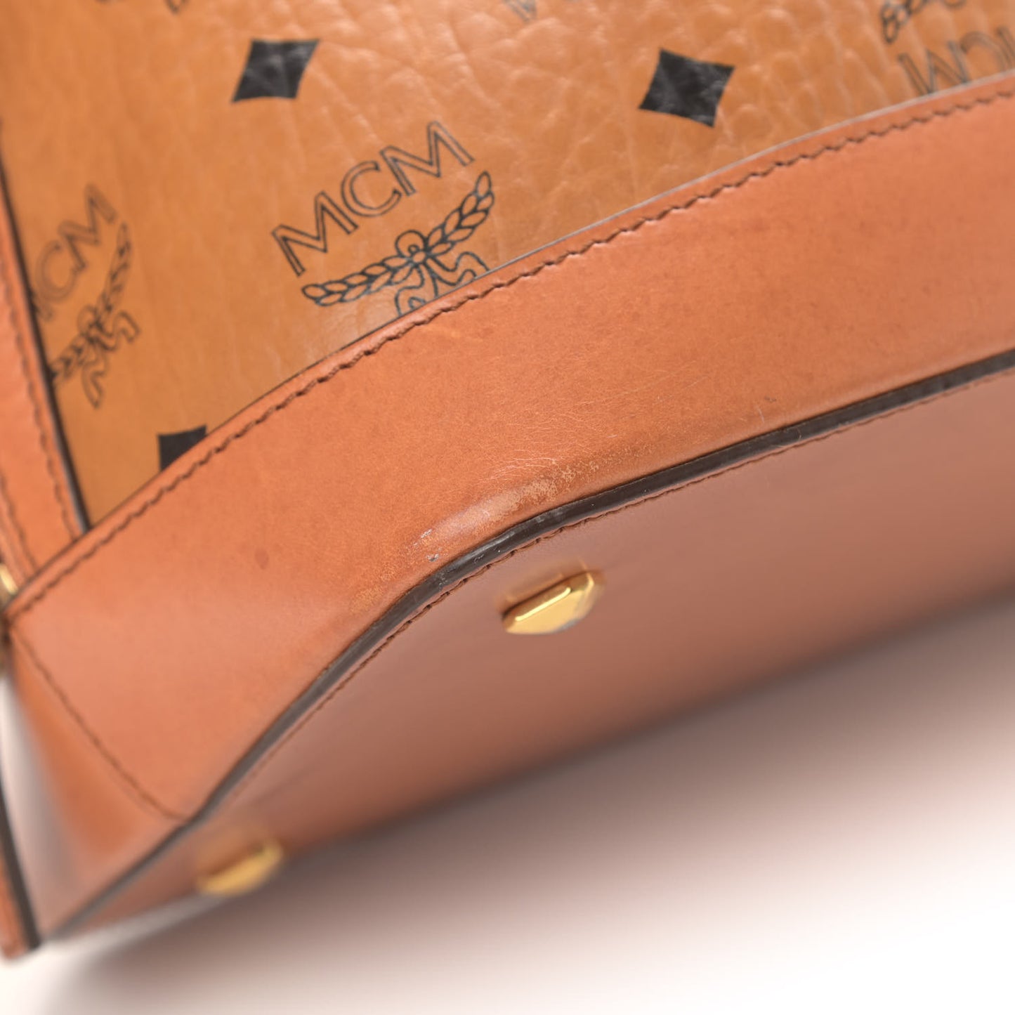 Visetos Heritage Bowler Bag Cognac