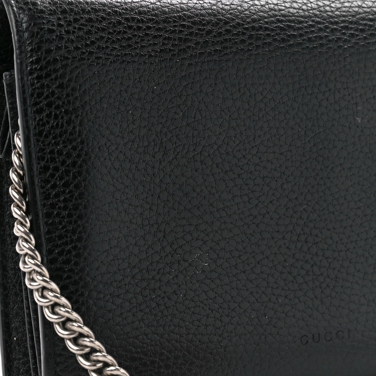 Gucci Calfskin Mini Dionysus Chain Wallet Black 12 of 16