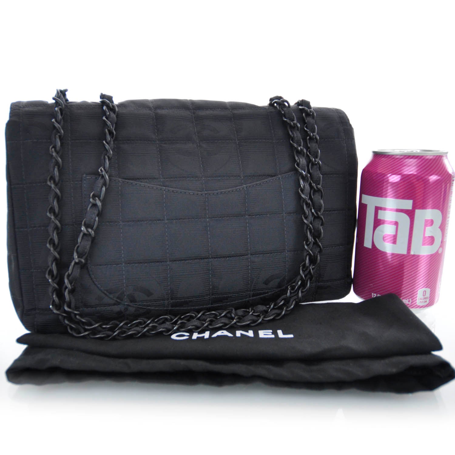 Chanel Nylon Travel Flap Black 3 of 10