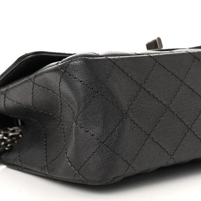 Chanel Metallic Sheepskin Quilted 2.55 Reissue Mini Flap Dark Silver 9 of 13