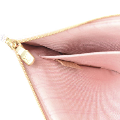 Louis Vuitton Damier Azur Neverfull MM GM Pochette Rose Ballerine 6 of 9
