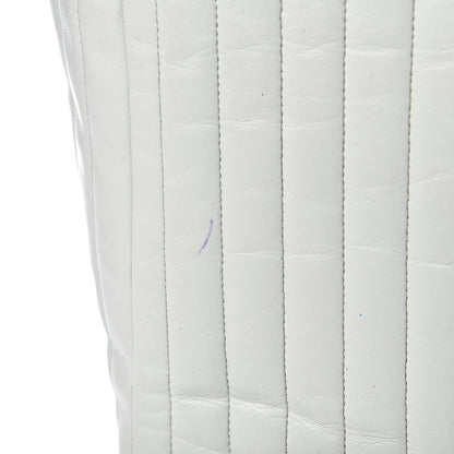 Chanel Lambskin Vertical Quilted Large Mademoiselle Tote Light Green 17 of 23