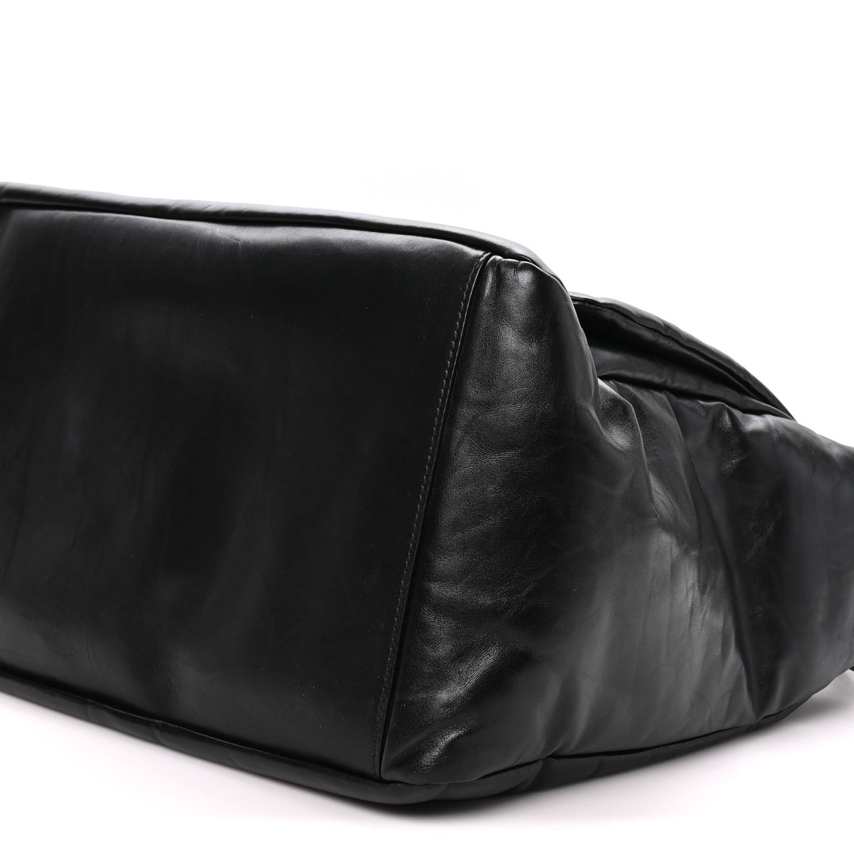 Calfskin Large Monaco Sling Shoulder Bag Black