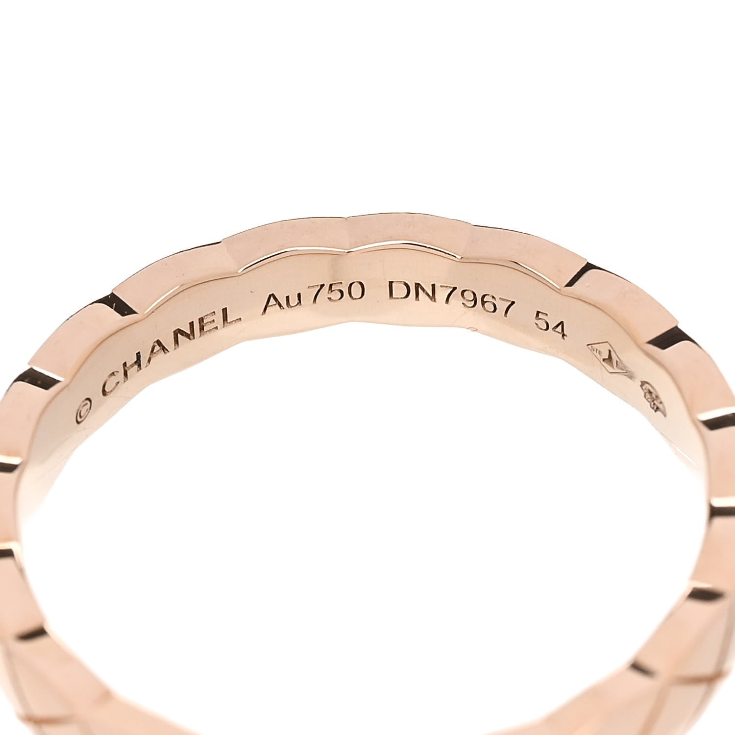 Chanel 18K Beige Gold Mini Coco Crush Ring 54 6.75 4 of 5