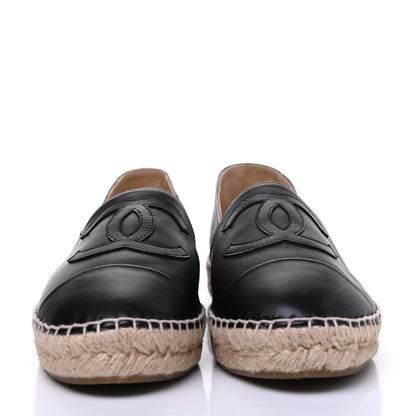 Chanel Lambskin CC Espadrilles 39 Black 2 of 13