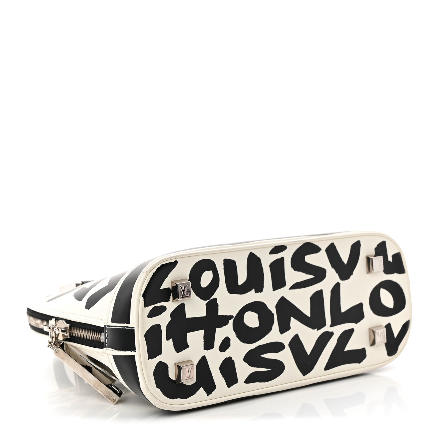 Louis Vuitton Graffiti Alma MM Black 4 of 11