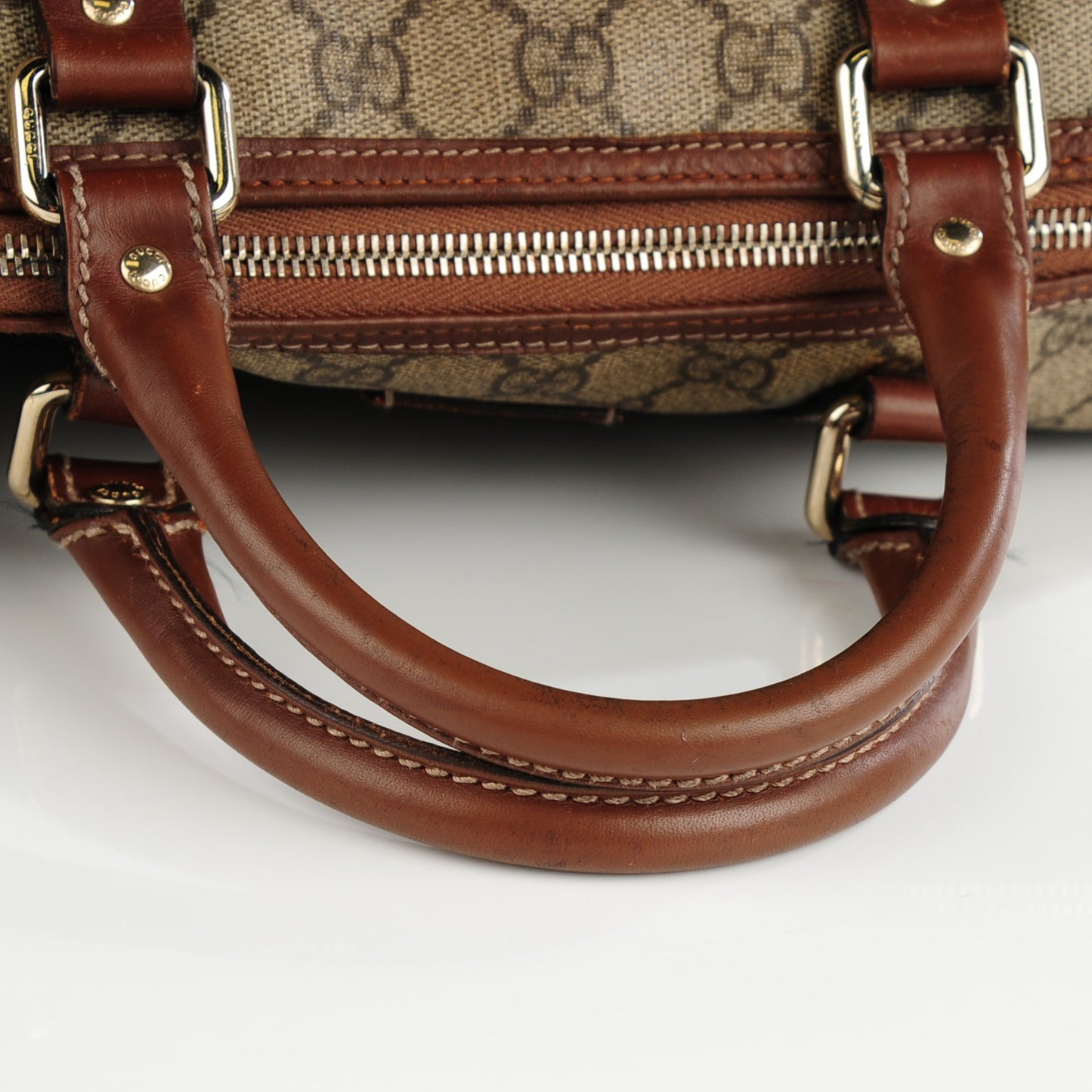 GG Plus Monogram Medium Joy Boston Brown