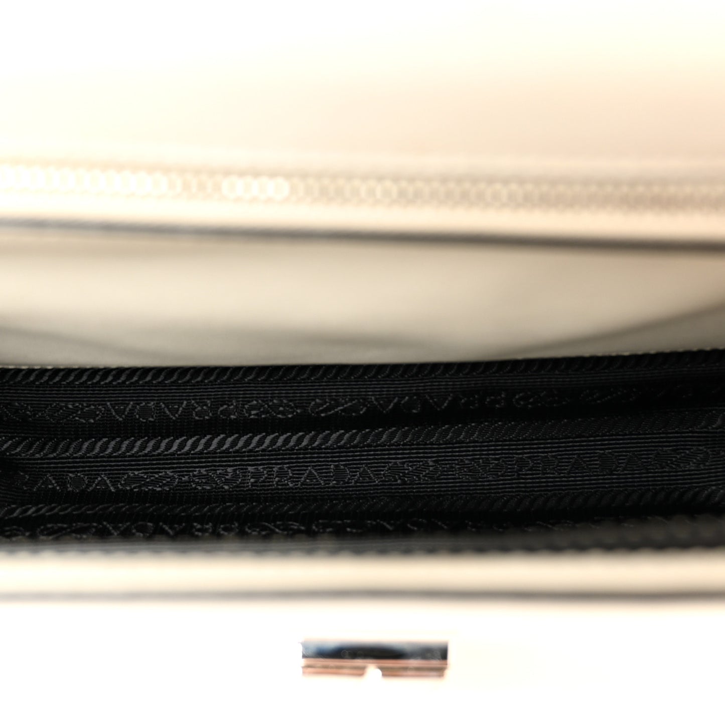 Straw Studded Small Elektra Shoulder Bag White