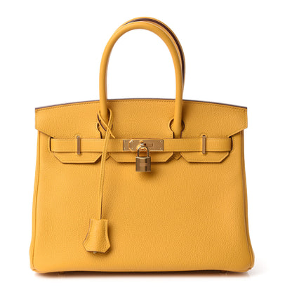 Hermes Togo Birkin 30 Jaune Ambre 1 of 11