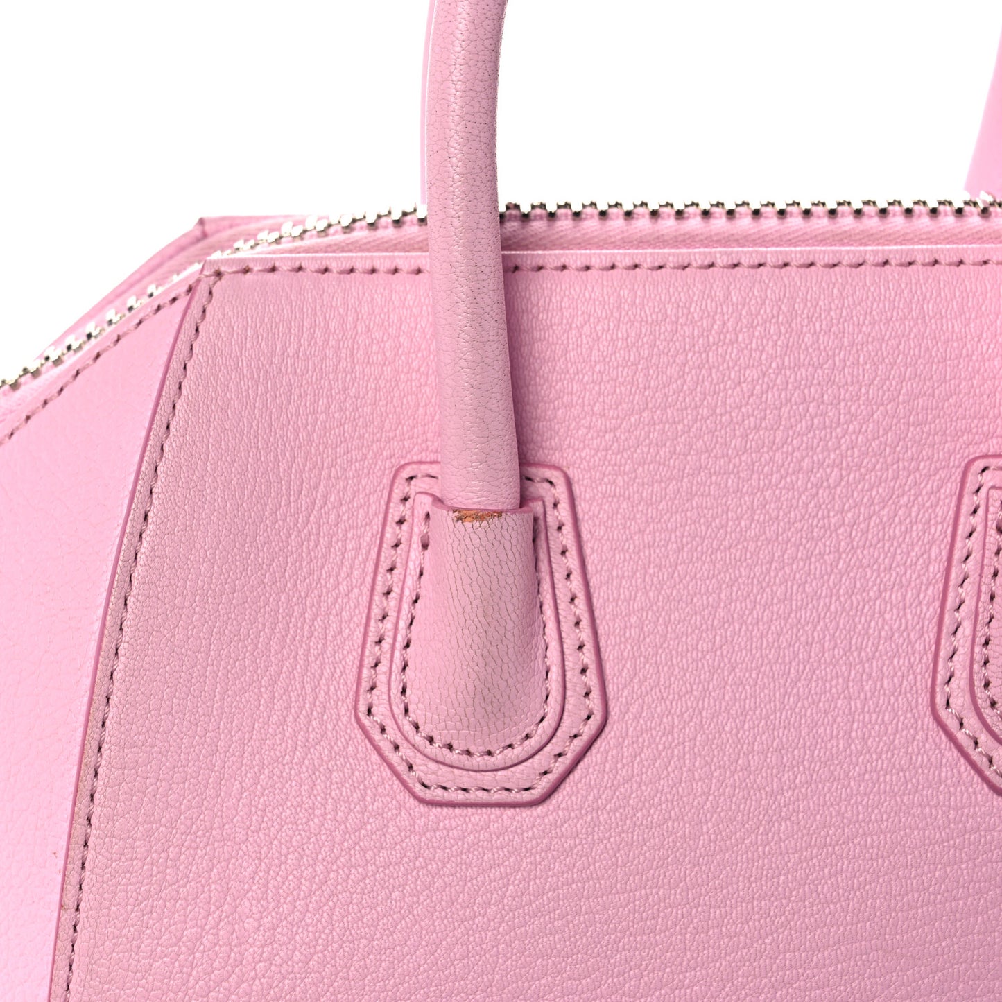 Sugar Goatskin Mini Antigona Bright Pink