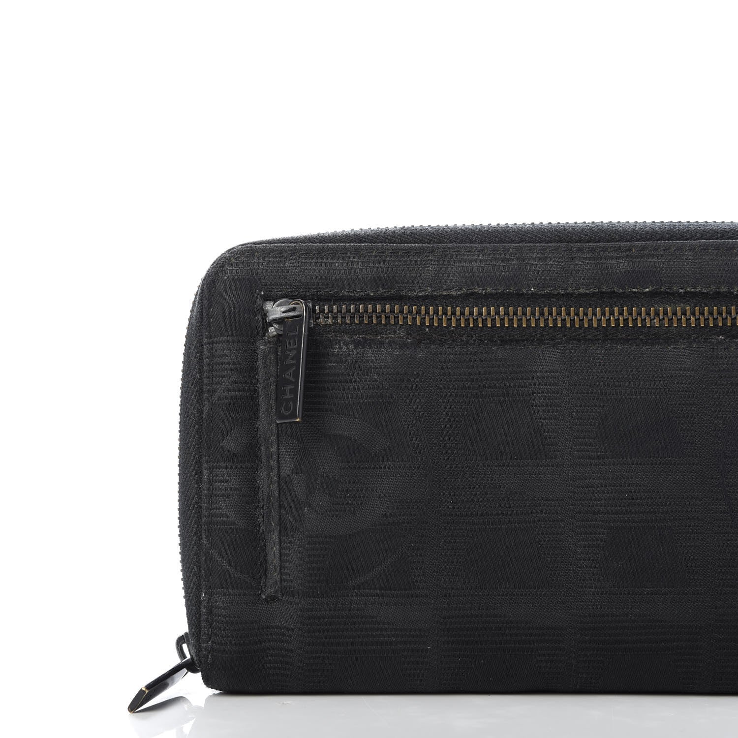 Chanel Nylon Travel Zip Around Wallet Black 11 of 11