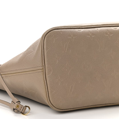 Louis Vuitton Empreinte Monogram Giant Neverfull MM Tourterelle 9 of 10