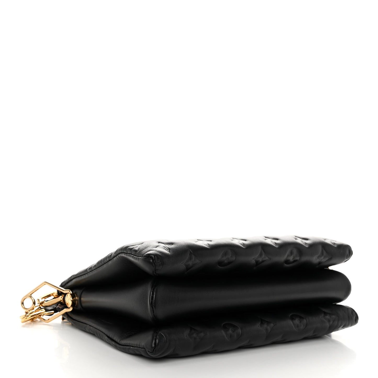 Lambskin Embossed Monogram Coussin PM Black
