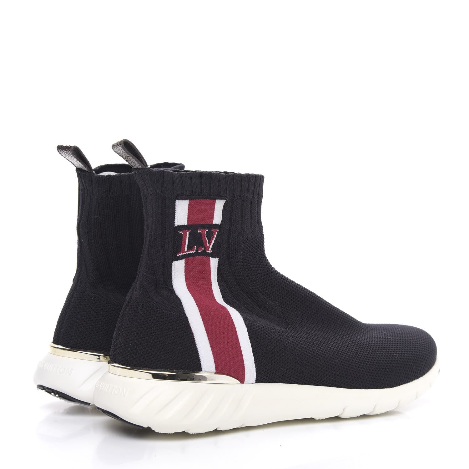 Louis Vuitton Stretch Fabric Aftergame Sneaker Boots 38 Black 4 of 8