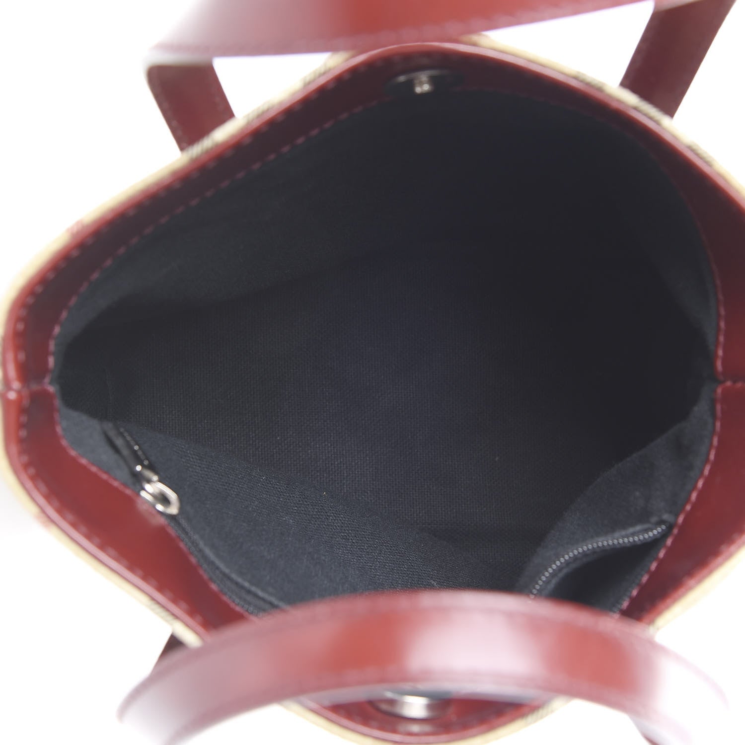 Burberry Haymarket Check Small Tote Red 4 of 13