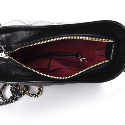 Chanel Aged Calfskin Quilted Small Gabrielle Hobo Black 5 of 11