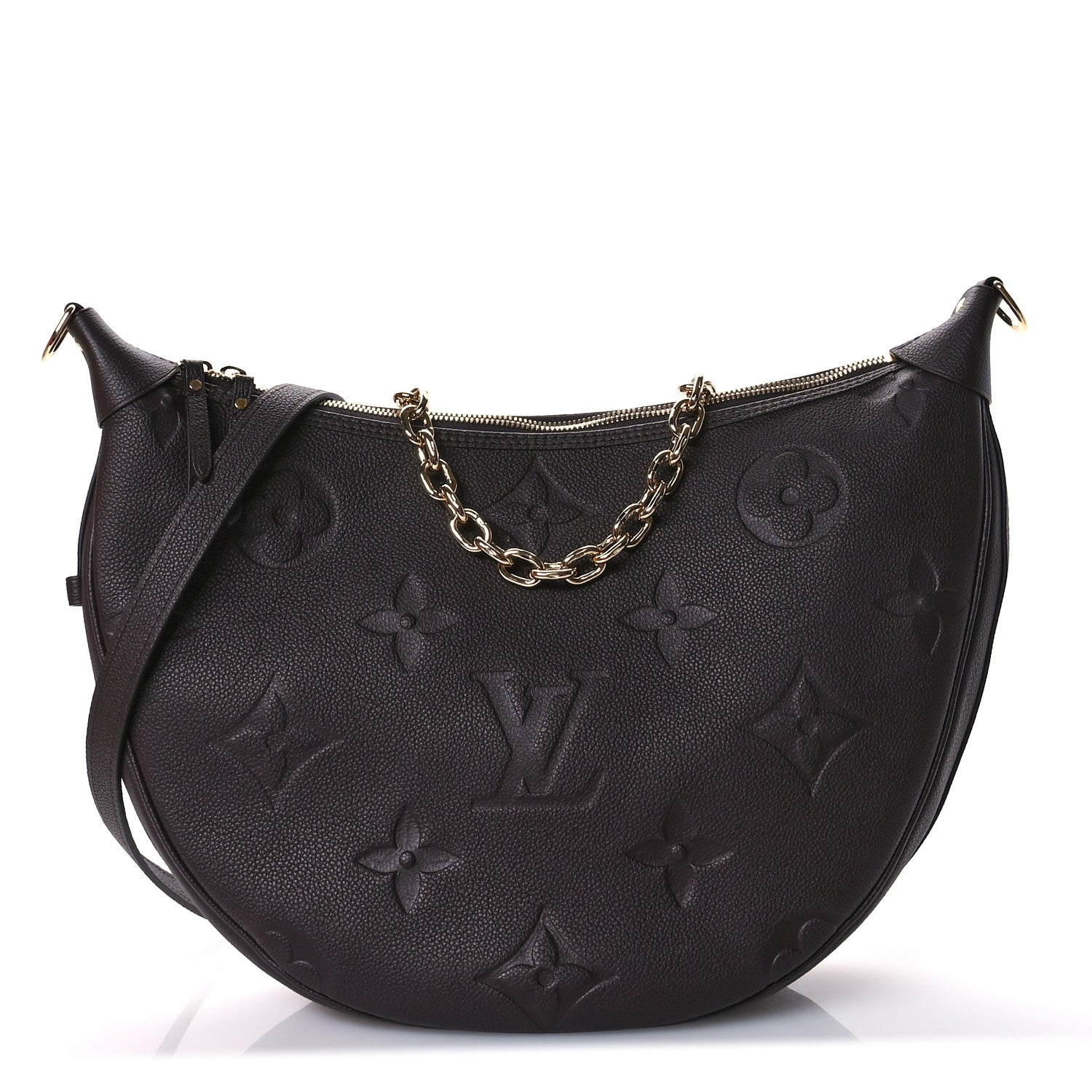Louis Vuitton Empreinte Monogram Giant Loop Hobo Chocolate 1 of 10