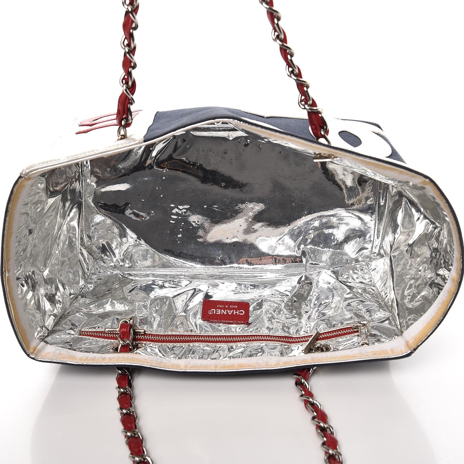 Chanel Canvas Foil Quilted N°5 Shopping Tote 5 of 12