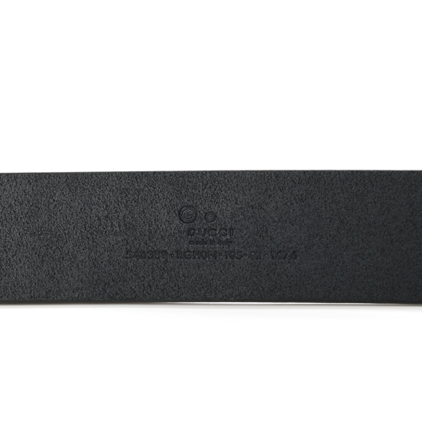 Selleria Calfskin Mens Interlocking G 37mm Belt 105 42 Black
