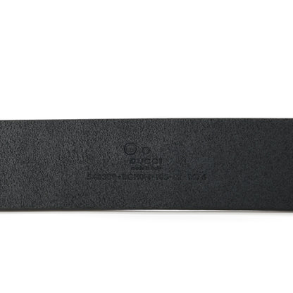 Gucci Selleria Calfskin Mens Interlocking G 37mm Belt 105 42 Black 5 of 6