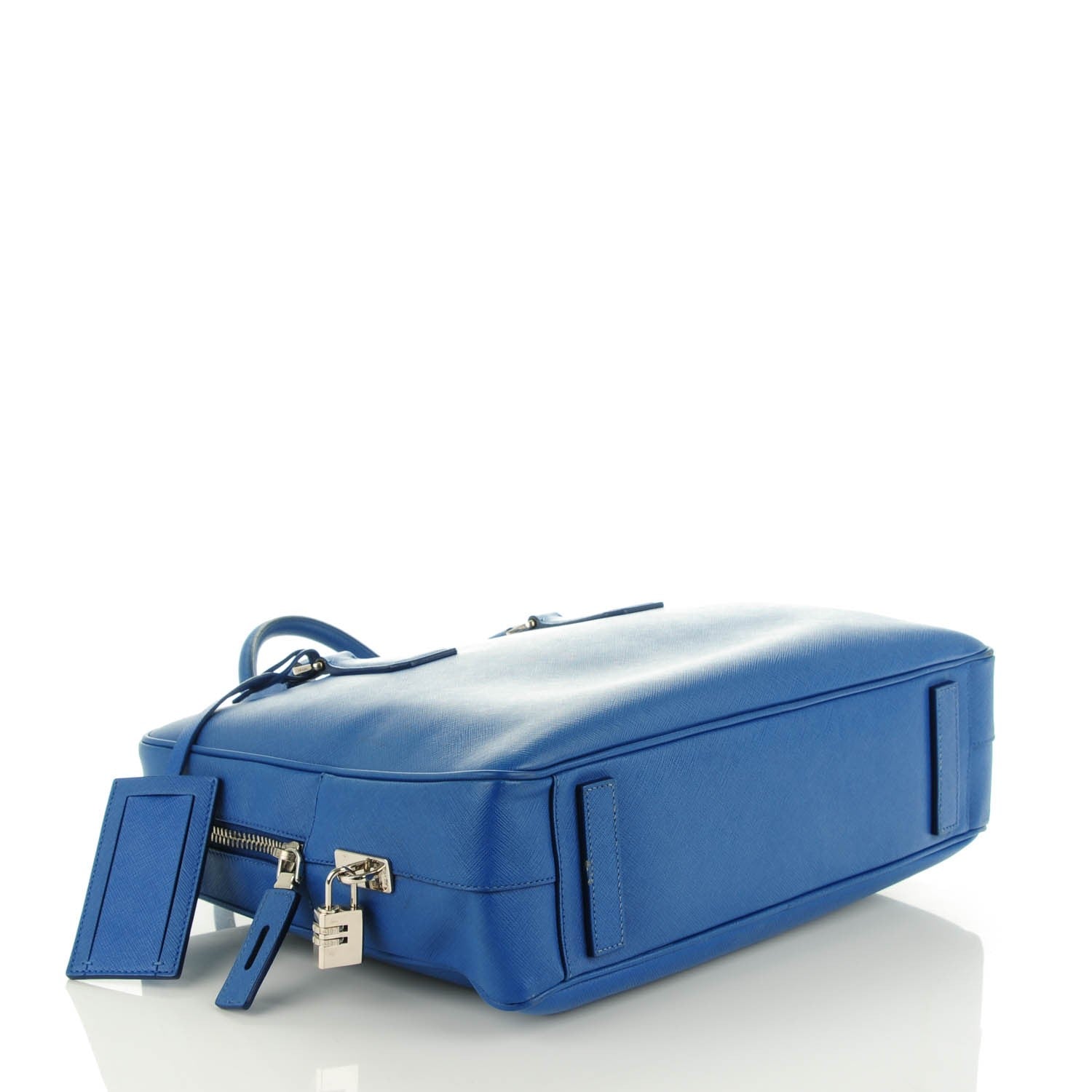 Prada Saffiano Briefcase Cobalto 4 of 10