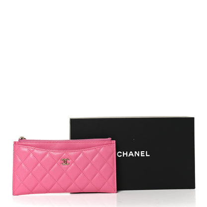 Chanel Caviar Quilted Classic Zip Pouch Pink 12 of 12