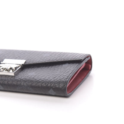 MCM Visetos Large Patricia Wallet On Chain Black Red 8 of 9
