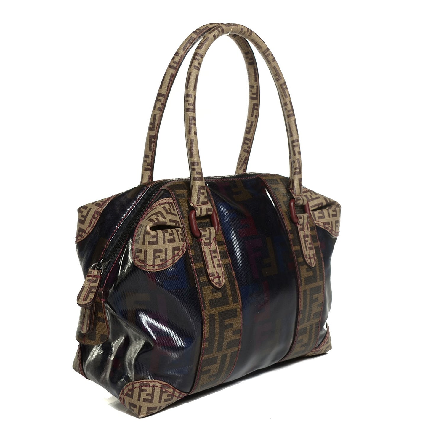 Patent Zucca Zucchino Spalmati Small B Mix Tote Multicolor