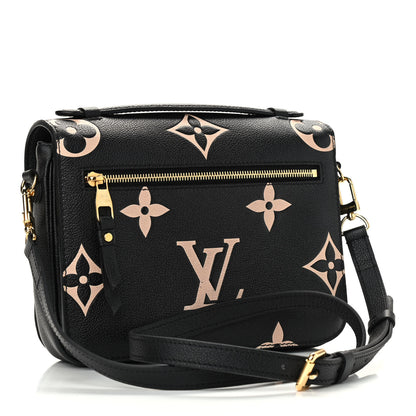 Louis Vuitton Empreinte Monogram Giant Pochette Metis Black Beige 3 of 8