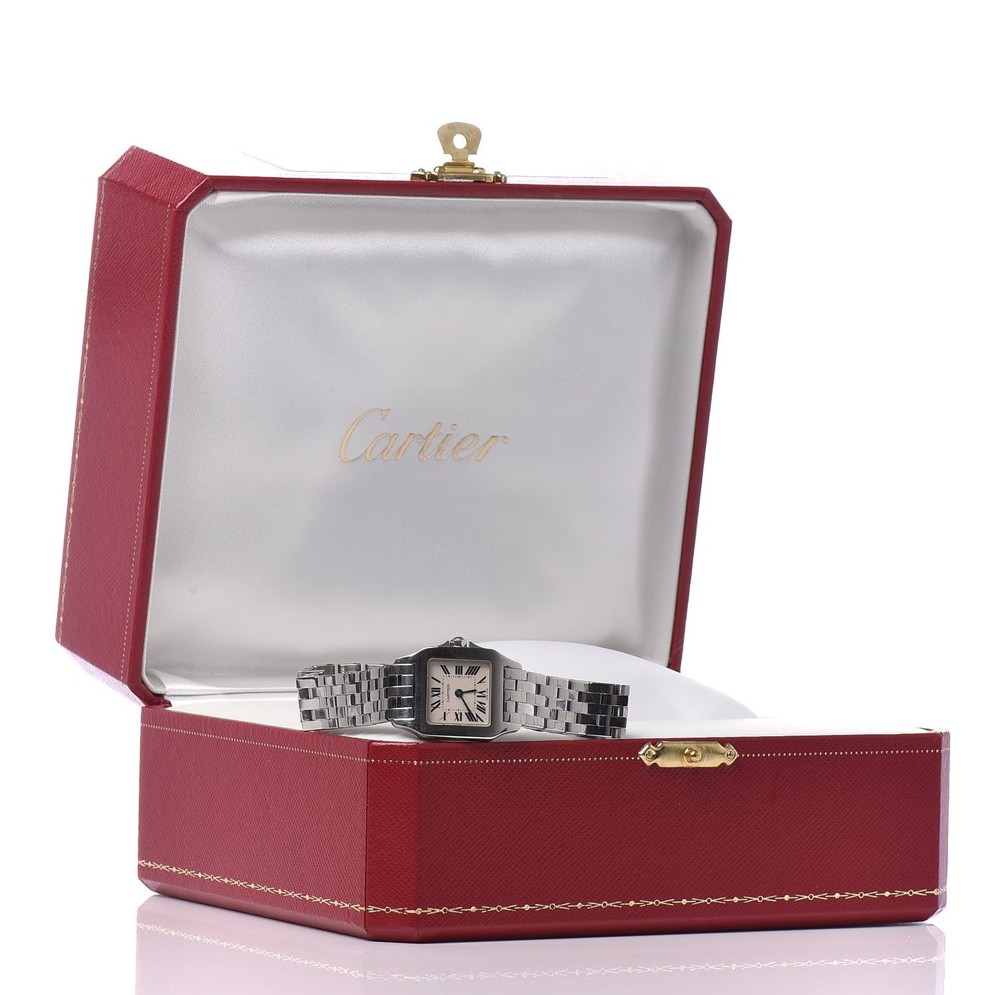 Stainless Steel 20mm Santos Demoiselle Quartz Watch