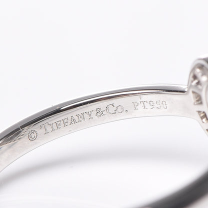 Tiffany Platinum Diamond Heart Ring 47 4 5 of 6