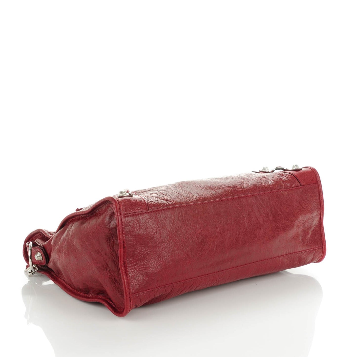 Agneau Giant 12 Silver Hardware City Rouge Cerise