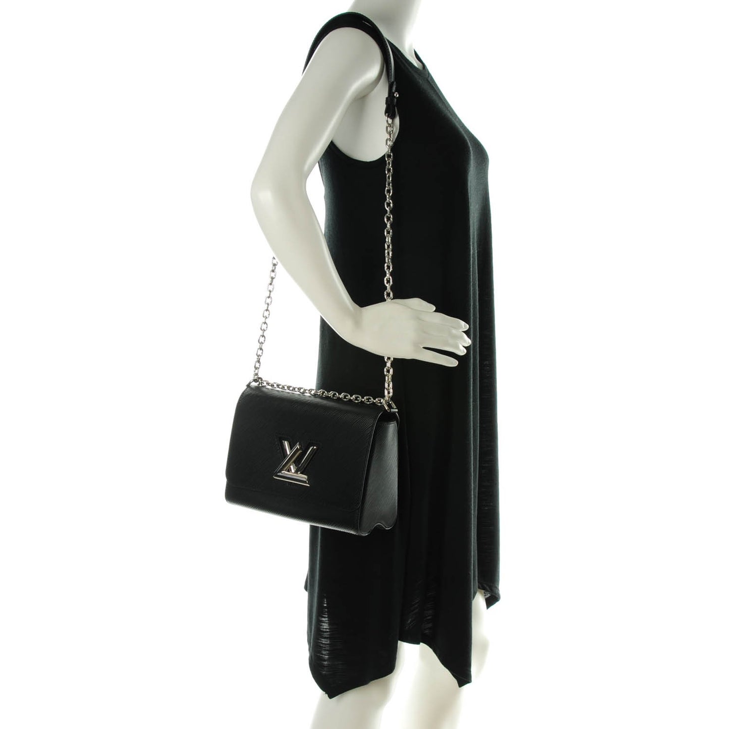 Epi Twist Shoulder Bag MM Black