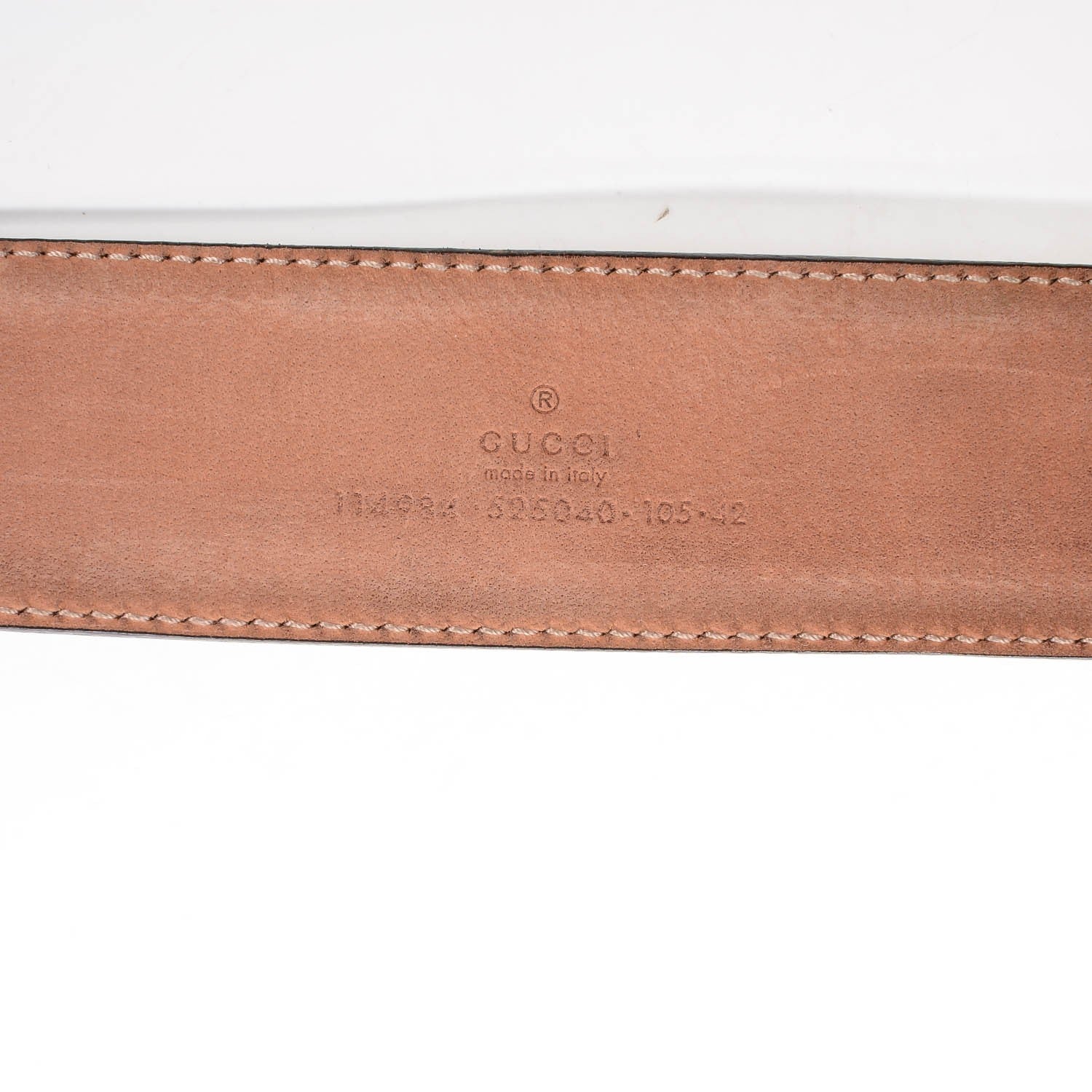 Gucci Calfskin Web Interlocking G Belt 105 42 Black 4 of 5