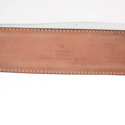 Gucci Calfskin Web Interlocking G Belt 105 42 Black 4 of 5