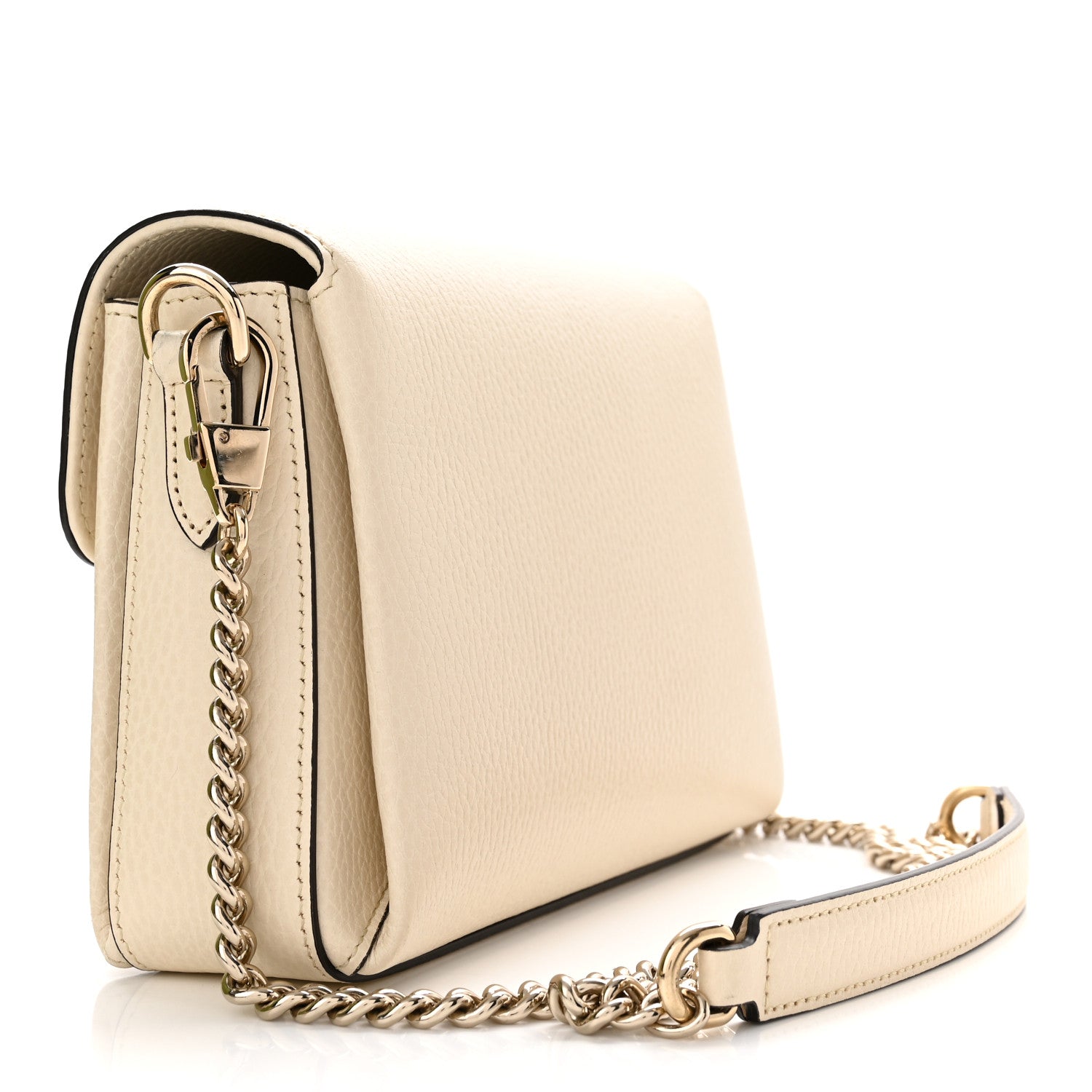 Gucci Dollar Calfskin Interlocking G Crossbody Bag Mystic White 3 of 11
