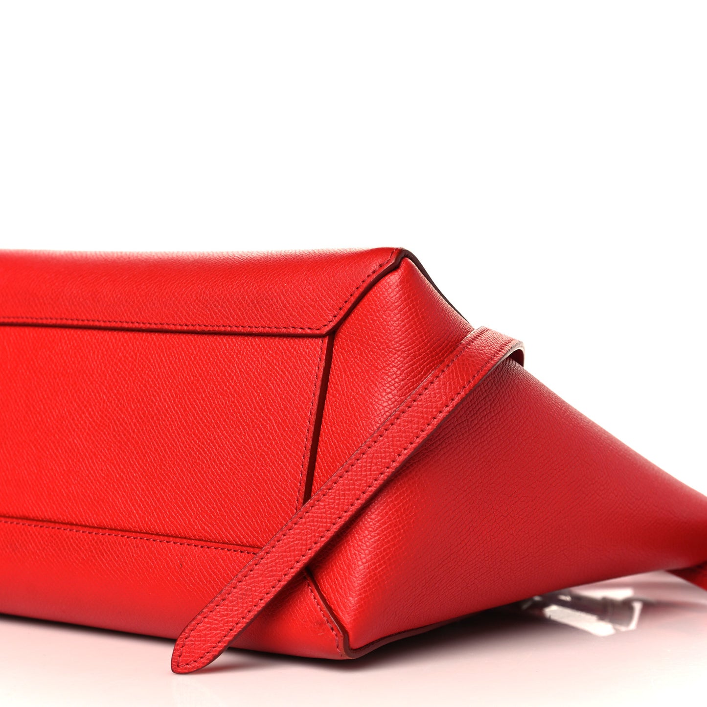 Baby Grained Calfskin Micro Belt Bag Coquelicot