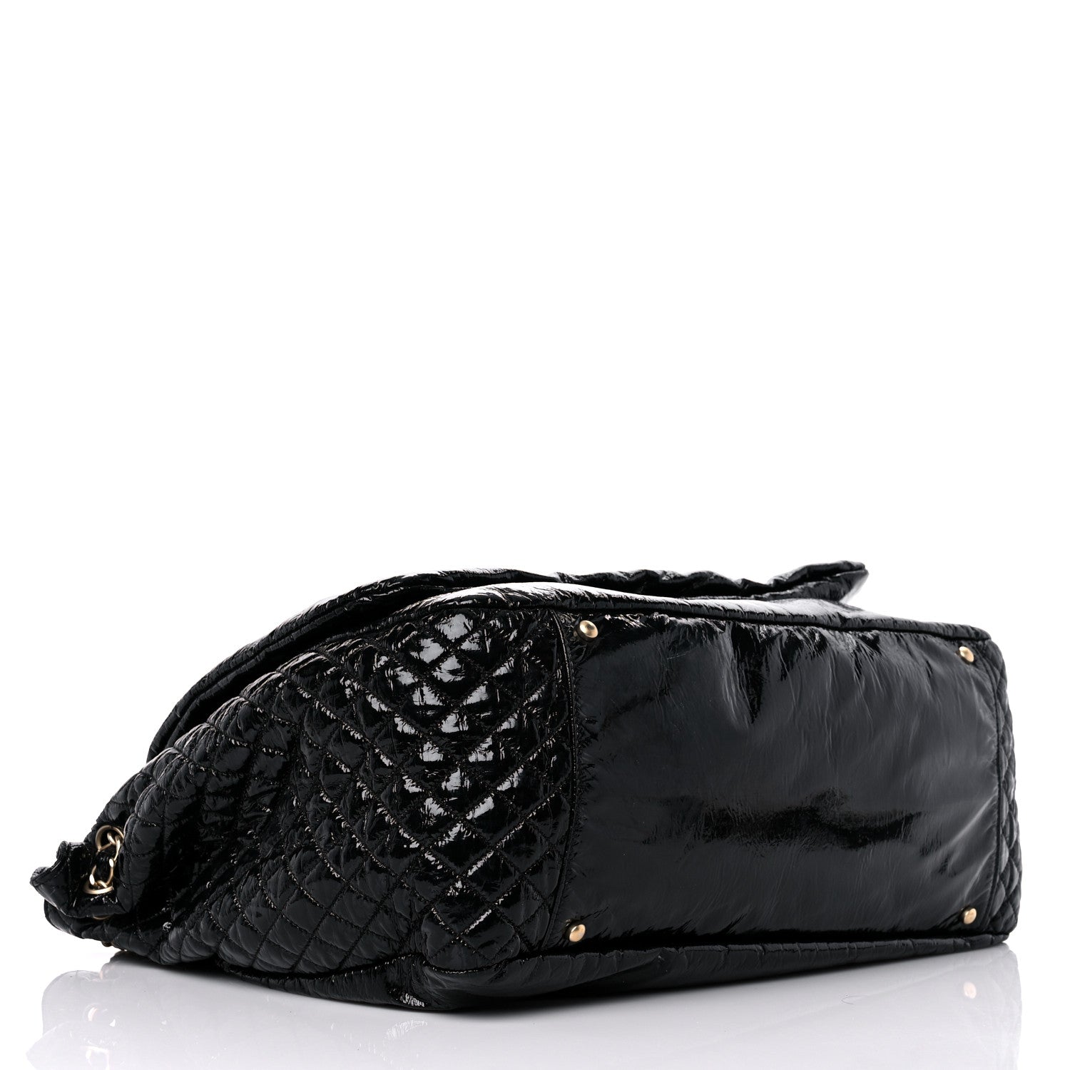 Chanel Vinyl XL Rock and Chain Flap Black 4 of 16