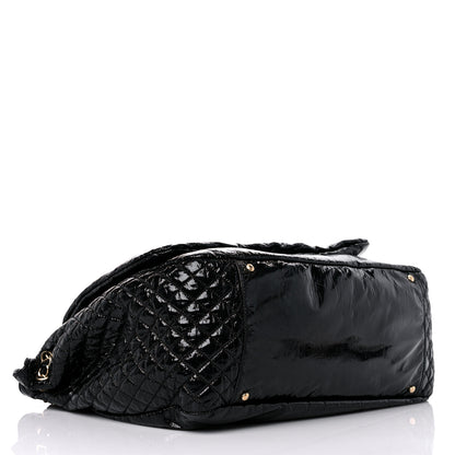 Chanel Vinyl XL Rock and Chain Flap Black 4 of 16