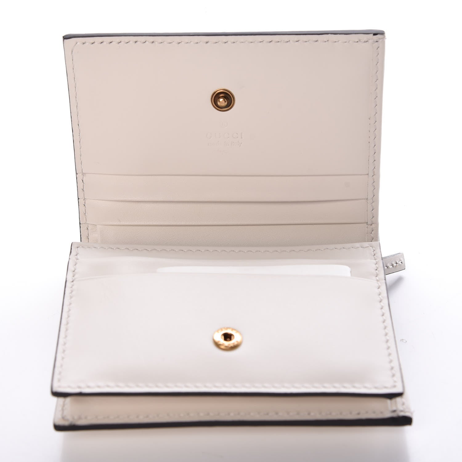 Gucci Guccissima Cherries Card Case Wallet White 6 of 9