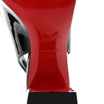 Christian Louboutin Patent So Jane Sling 55 Pump 38.5 Black 7 of 9