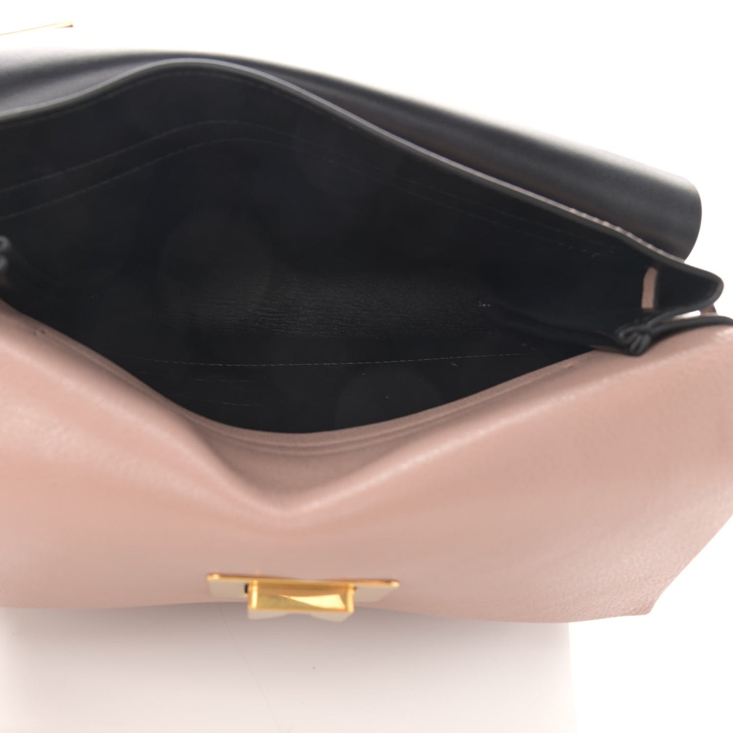 Smooth Calfskin Small VRing Shoulder Bag Rose Cannelle